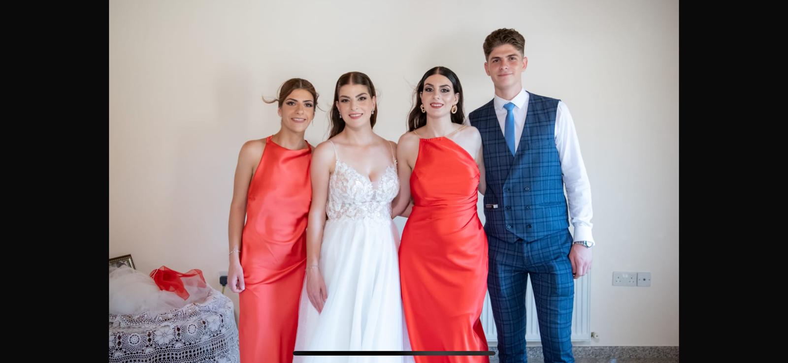 Chris with Maria, Xara and Savvina